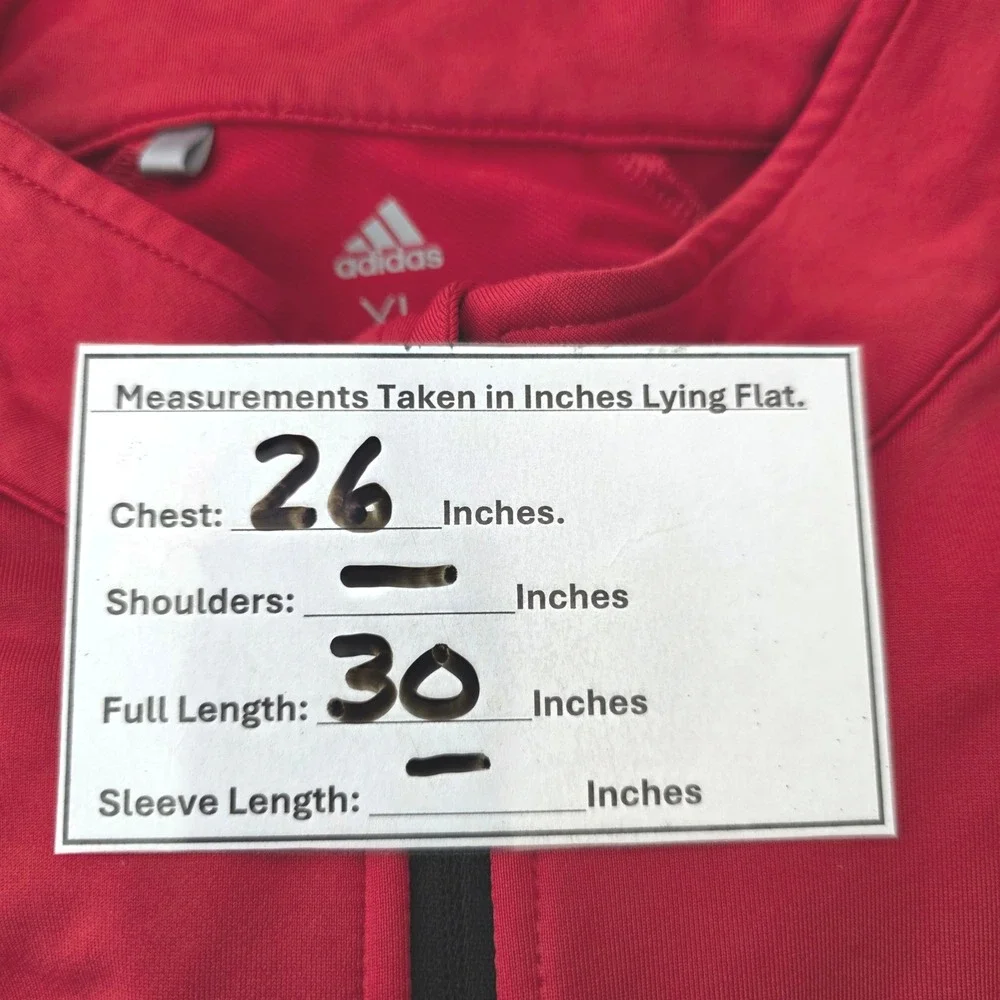 Adidas Golf 1/4 Zip Pullover Men's Size XL Red/Black Athleticwear Training Top‎